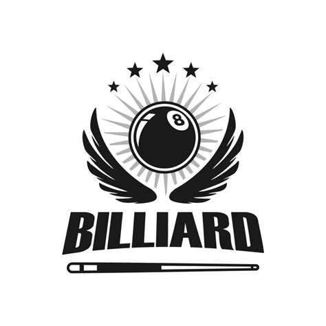 billiards logo design vector sport labels for poolroom billiards club logo template 10630032
