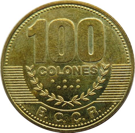 Moneda De 100 Colones Costa Rica Nawaddesign