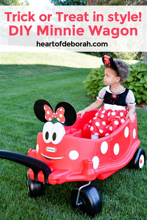 Diy Minnie Mouse Wagon Trick Or Treat In Style This Year