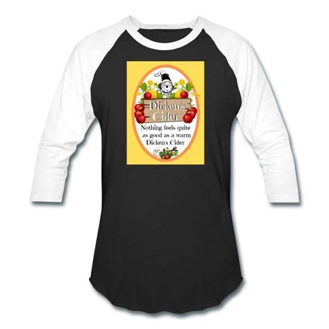 Funny Novelty Dickens Cider Fashion Tee Shirt Unisex Baseball T Shirt