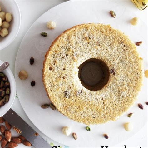 Hazelnut Chiffon Cake With Cinnamon And Mixed Nuts Foodelicacy