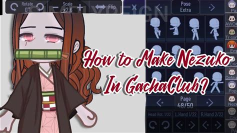 How To Make Nezuko In Gacha Club Tutorial Demon Slayer Youtube