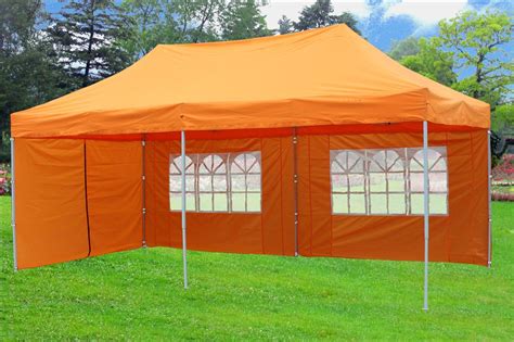 Polyester top provides 99% uv protection from the sun's harmful rays. 10'x20' Pop Up Canopy Party Tent EZ - Orange - F Model ...