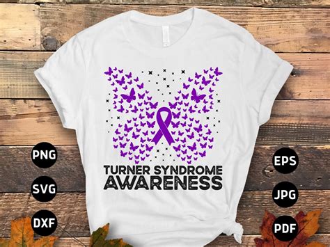 Turner Syndrome Awareness Svg Png Turner Syndrome Butterfly Etsy