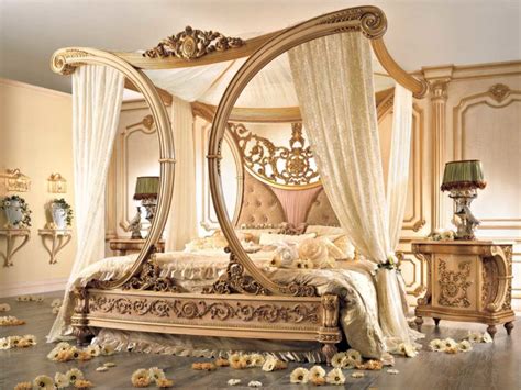 Luxury Canopy Bed An Attractive Element Of The Bedroom Interior Photos