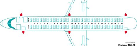Embraer 195 Seating Plan