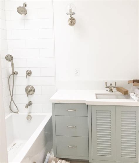 Benjamin Moore Gray Wisp Vanity Bathroom Traditional Modern Vanity