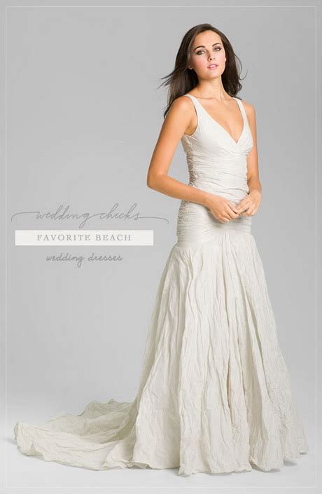 Linen Beach Wedding Dresses