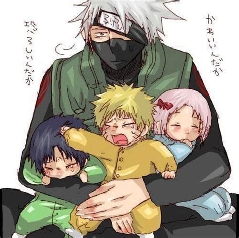 Kakashi Naruto Bebe Sakura Bebe And Sasuke Bebe Kakashi Hatake Naruto