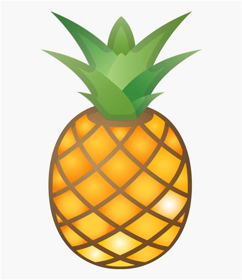 Transparent Cute Pineapple Clipart Pineapple Emoji Free Transparent