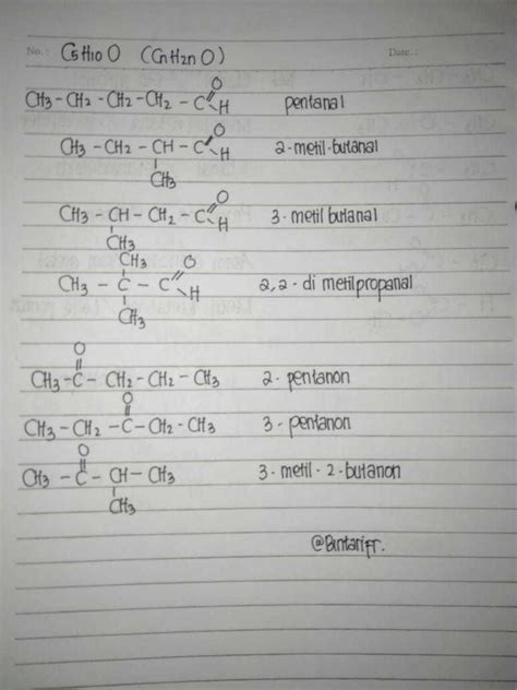 √ Rumus Molekul Senyawa Keton Terlengkap