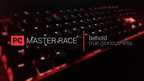 Black Computer Keyboard Master Race Computer Keyboards Hd Wallpaper