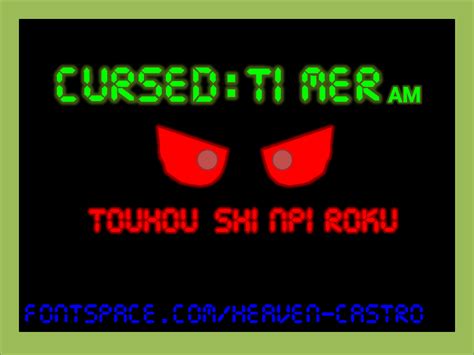 Use our cursed text generator to create so called glitch text. Download Cursed Timer ULiL font | fontsme.com