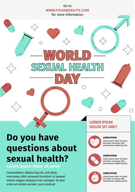 Free Duotone Sexual Health Day Flyer Template