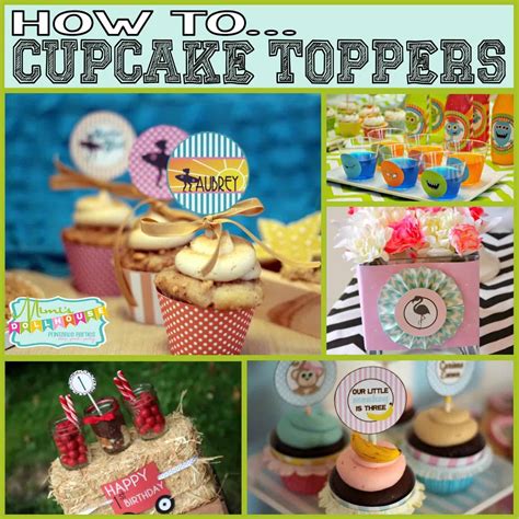 How To 2 Circles Cupcake Toppers Mimis Dollhouse