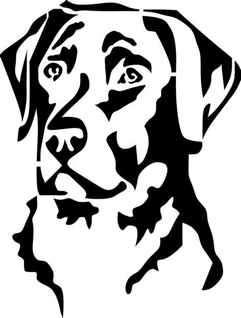 Eigenmarke Stencil Schablone Labrador Dog Stencil Labrador Dog Wood