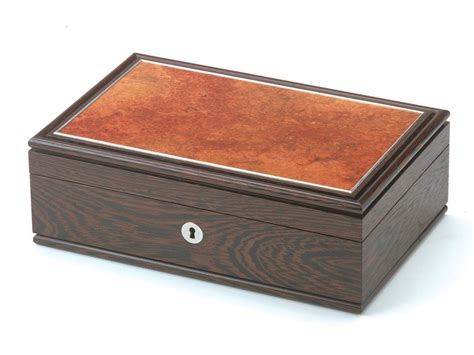 Bespoke Lockable Jewellery Box In Wenge And Amboyna By Furniture