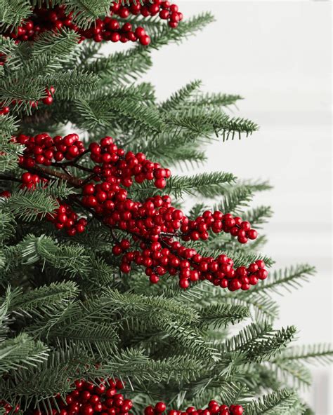 Red Berry Picks Cristmas Decoration Balsam Hill Christmas Tree