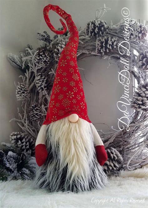 Xl Scandinavian Christmas Gnome Whimsical Tomte Nisse Nordic