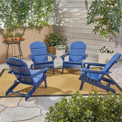 We've upholstered it in a velvety navy fabric, but you can have this piece customized through our rated 5 out of 5 by notthatkaren from a pretty, comfy chair bought this for my new office although i absolutely love this chair. Noble House Malibu Navy Blue Wood Adirondack Chair with ...