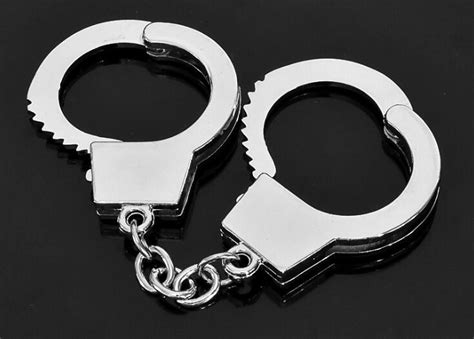 20pcslot Alloy Openable Police Handcuffs Keychain For Keys Bag Key