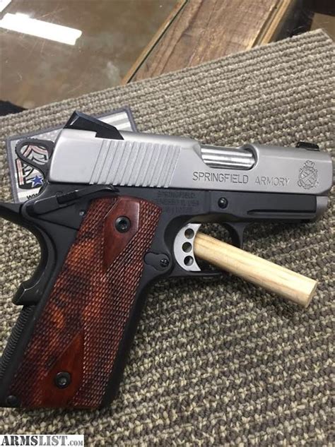 Armslist For Sale Springfield Armory 1911 45acp Micro Compact Pistol