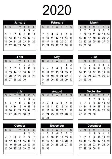 Choose from great collections of monthly, yearly & quarterly a landscape layout printable yearly calendar for 2020 with the us holidays in landscape layout word document. Print Calendar Outlook 2020 | Calendar Printables Free Templates