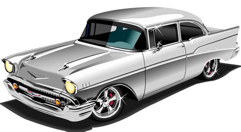 1955 chevy bel air drawing. 57 Chevy Vector at GetDrawings | Free download