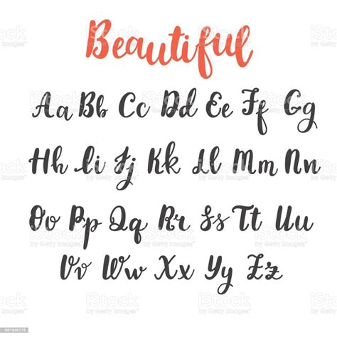 Browse a unique collection of the best calligraphy fonts and thousands of free typefaces to download. Hand Draw Alphabet Uppercase And Lowercase Letters ...