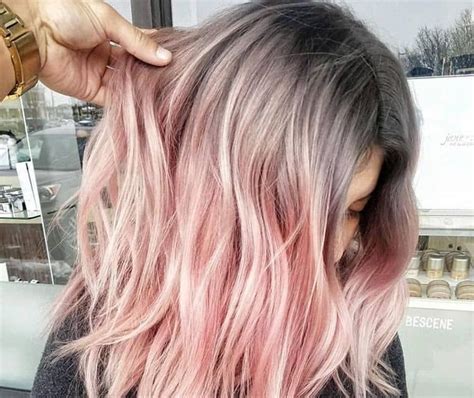Ombre Pastel Pink Hair Dye