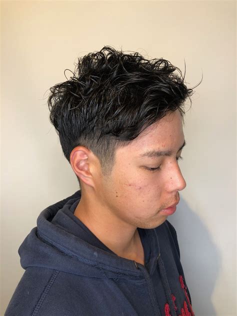 A typical hair perm for men costs between $50 to $200. men's perm by Miho | Blog | Japanese hair salon Art-Noise