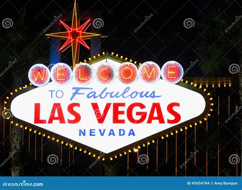 Iconic Las Vegas Welcome Sign Editorial Stock Image Image Of
