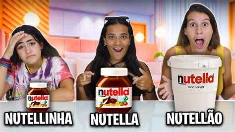 Nutellinha Nutella NutellÃo Juliana Baltar Youtube
