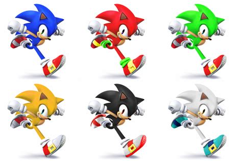 Sonic Palette Swap Concept Super Smash Brothers Know Your Meme