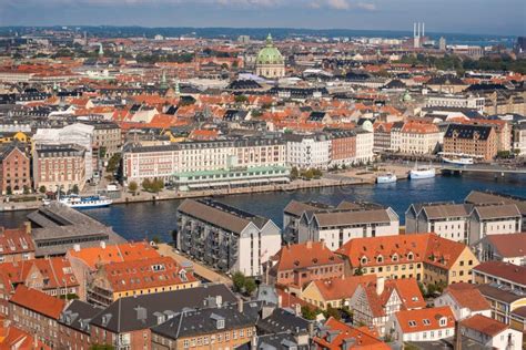 View From Above Of Copenhagen Denmark S Capital City Stock Photo