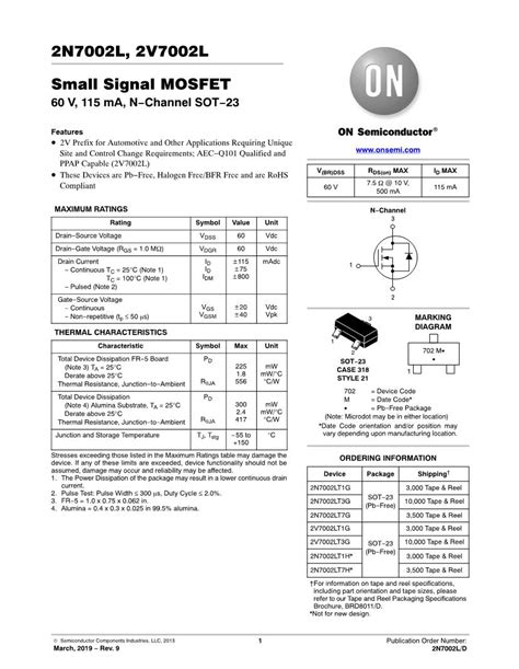 2n7002 Mosfet Pinout Equivalent Specs Datasheet Compo Vrogue Co