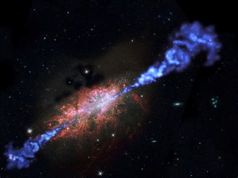 An Artists Impression Of A Radio Galaxy Annes Astronomy News