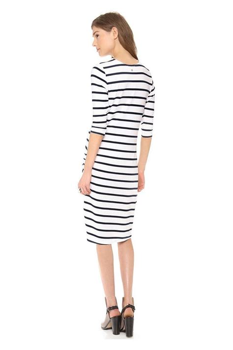 Elevenparis Basic Striped Dress In Ds Whitenavy Modesens Striped Dress Dresses For Work