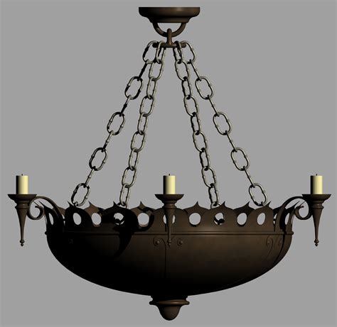 Free Medieval Candle Chandelier 3d Model Turbosquid 1389671