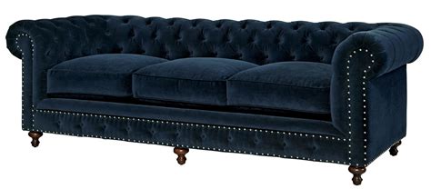 Berkeley Sumatra Blue Velvet Sofa 417501 623 Universal