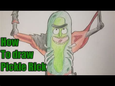 How To Draw Pickle Rick Youtube