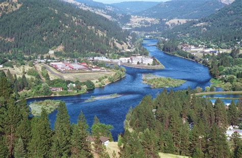 River Valley Landscape In Orofino Idaho Image Free Stock Photo