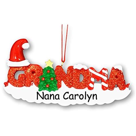 Personalized Glittered Grandma Christmas Ornament With Name Learn More By Visiting The Image