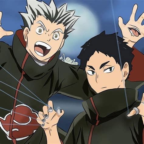 Akaashi And Bokuto In 2020 Anime Crossover Haikyuu Anime Anime