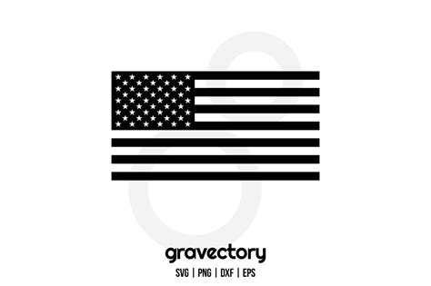 Black American Flag Svg Free Gravectory