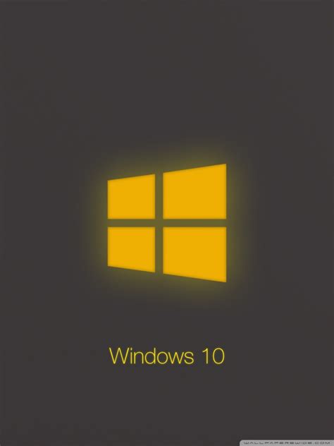 Windowstechnical Preview Yellow Glow Hd Desktop Wallpaper - Windows 10 ...