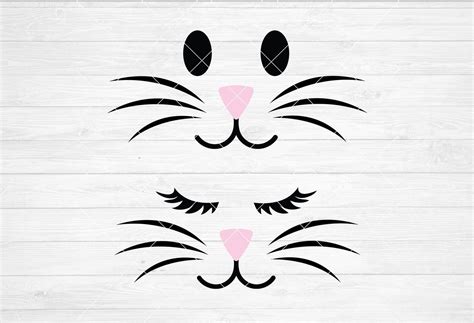 Instant Svgdxfpng Male And Female Bunny Face Easter Bunny Etsy