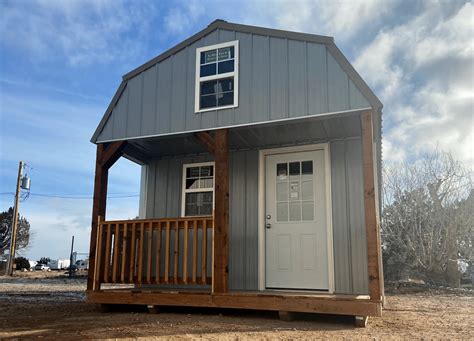 Lofted Barn With Porch Yoders Storage Sheds Penrose Colorado