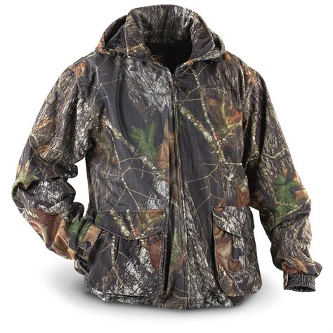 Product details designed for the active hunter who likes to cover ground, this lightweight foul weather shell provides total protection from rain, wind and snow. Yukon Gear® Waterproof, Breathable Jacket, Mossy Oak Break ...