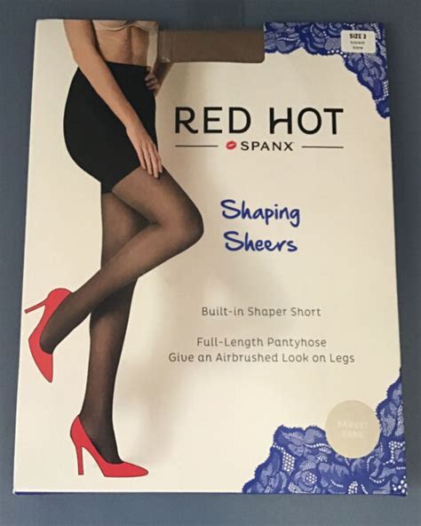 Red Hot By Spanx Barest Bare Shaping Sheers Size 3 Shaper Short